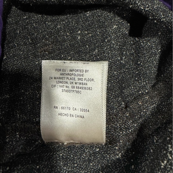 Anthropologie Elevenses Brown Women’s Dress Pants Button Ankle Wide Leg Trousers - Picture 10 of 10